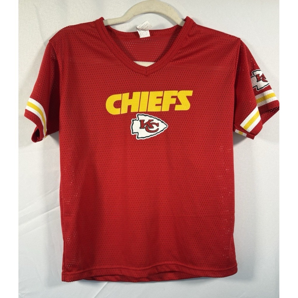 Franklin youth jersey‎ size M Kansas City Chiefs mesh pullover
